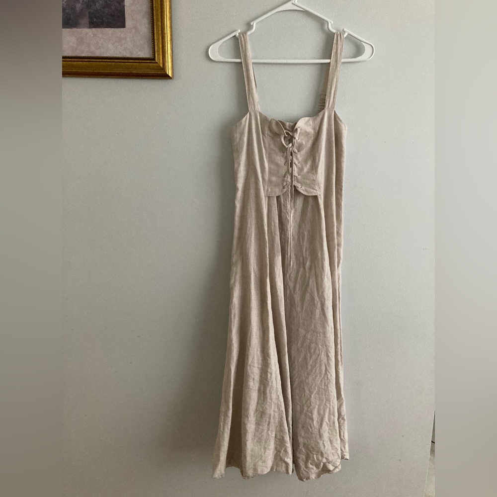 The Liza Dress Oatmeal Linen